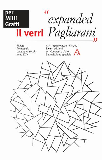 Il Verri (2020). Vol. 73: «Expanded Pagliarani». - copertina