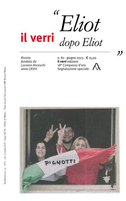 Il Verri. Vol. 82: Eliot dopo Eliot - copertina