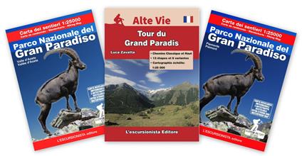 Parco del Gran Paradiso italiano. Ediz. francese. Con 2 cartine 1:25.000 - Luca Zavatta - copertina