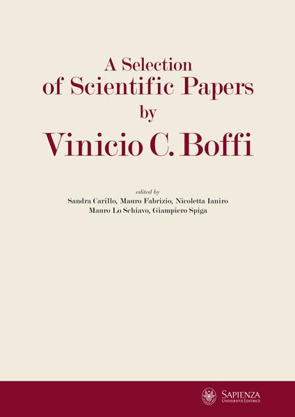 Selection of scientific papers by Vinicio C. Boffi. In memory of professor Vinicio C. Boffi (A). Ediz. italiana e inglese - copertina