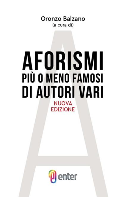 Aforismi più o meno famosi di autori vari - copertina