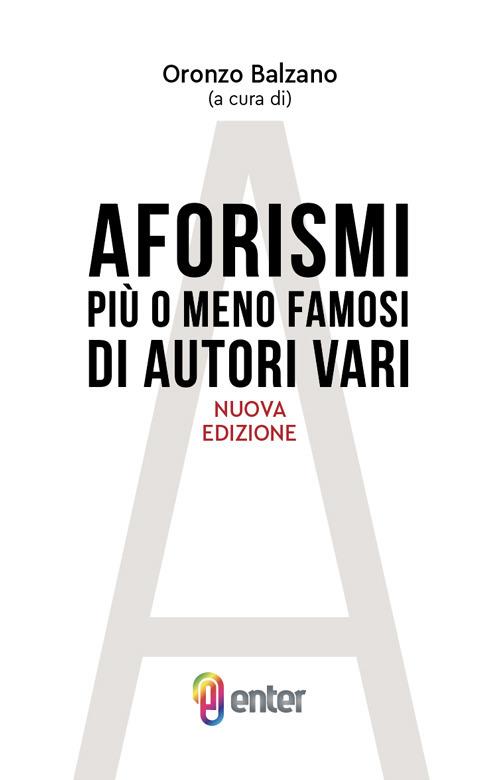 Aforismi più o meno famosi di autori vari - copertina