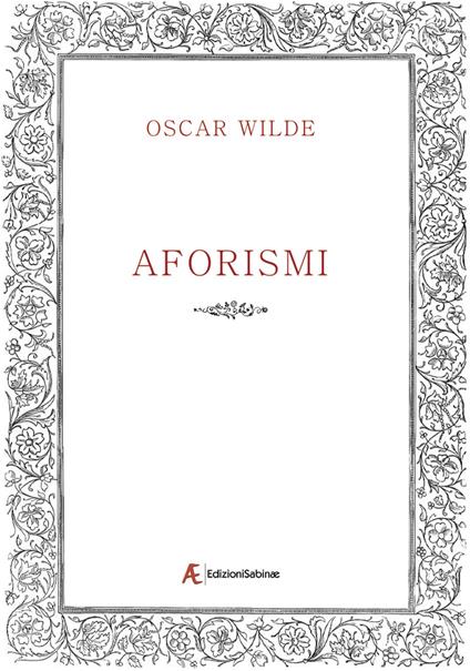 Aforismi - Oscar Wilde - copertina