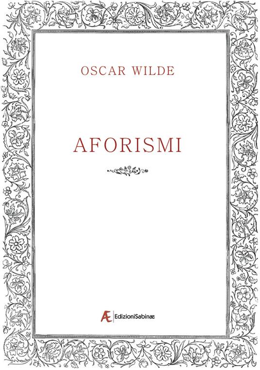 Aforismi - Oscar Wilde - copertina