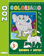 Lo zoo. Ripassa, scrivi, colora. Maxi color. Ediz. illustrata