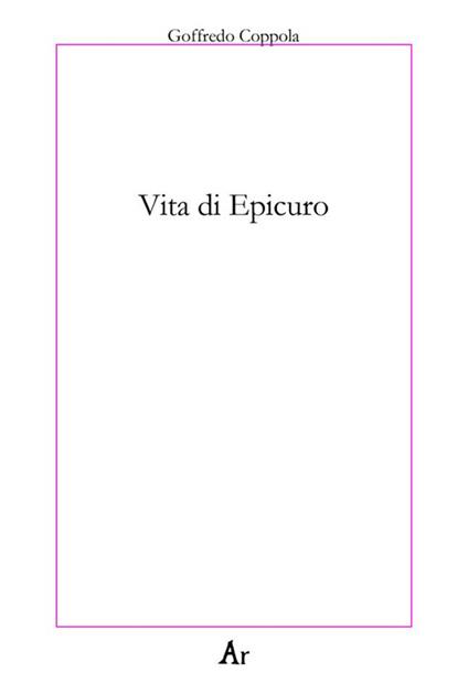 Vita di Epicuro - Goffredo Coppola - copertina