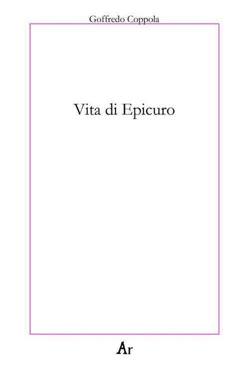 Vita di Epicuro - Goffredo Coppola - copertina