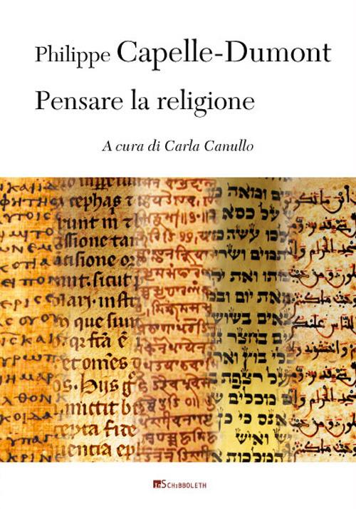 Pensare la religione - Philippe Capelle-Dumont - copertina