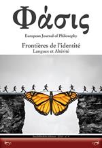 Phàsis. European journal of philosohy. Ediz. italiana, francese e spagnola. Vol. 4: Frontières de l'identité. Langues et altérité.