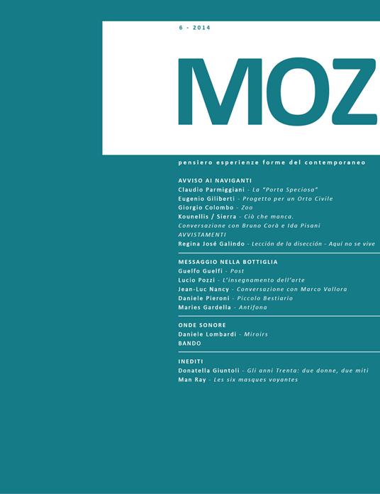 Mozart. Pensiero esperienze forme del contemporaneo. Vol. 6 - copertina