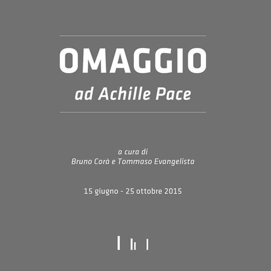 Omaggio ad Achille Pace - copertina