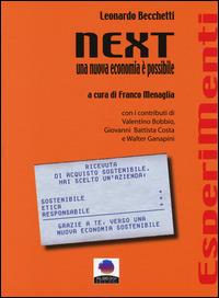 Next. Una nuova economia è possibile - Leonardo Becchetti - copertina