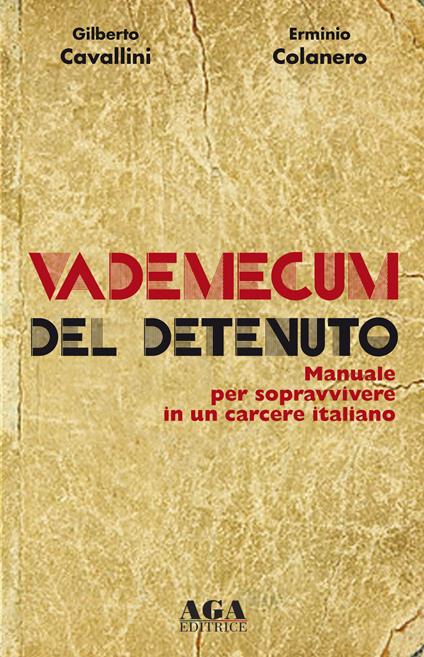 Vademecum del detenuto. Manuale per sopravvivere in un carcere italiano - Gilberto Cavallini,Erminio Colanero - copertina