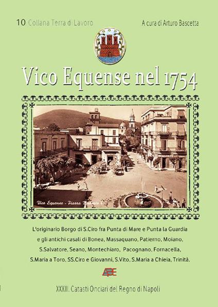 Vico Equense nel 1754. La provincia di Terra di Lavoro - Arturo Bascetta - copertina