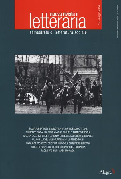 Nuova rivista letteraria (2014). Vol. 9 - copertina
