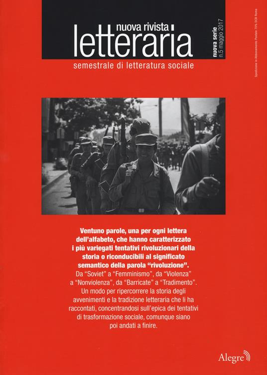Nuova rivista letteraria (2017). Vol. 5 - copertina