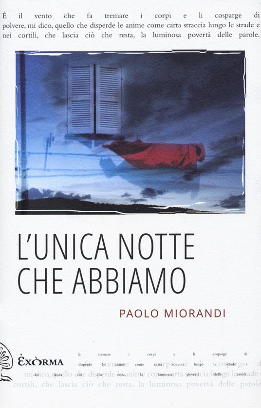 L' unica notte che abbiamo - Paolo Miorandi - copertina