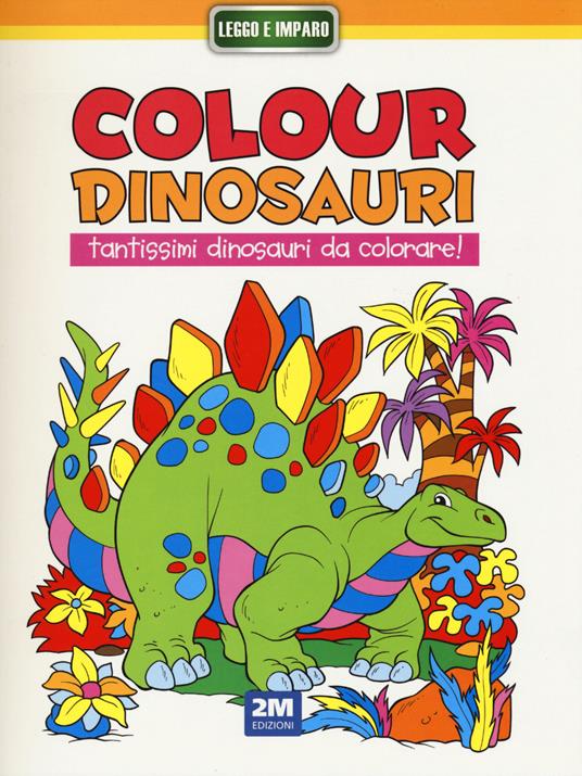 Colour dinosauri giallo - copertina