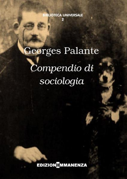 Compendio di sociologia - Georges Palante - copertina