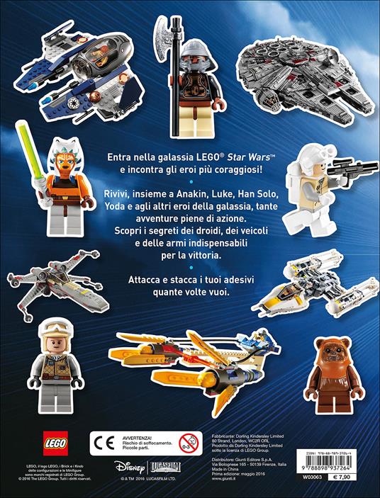 Tutto sugli eroi. Star Wars Lego. Con adesivi - 2