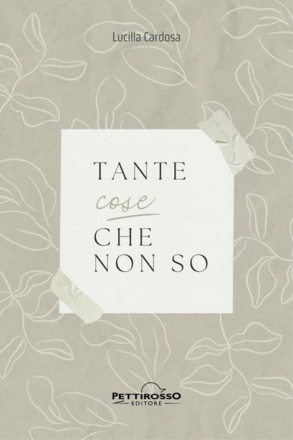 Tante cose che non so - Lucilla Cardosa - copertina