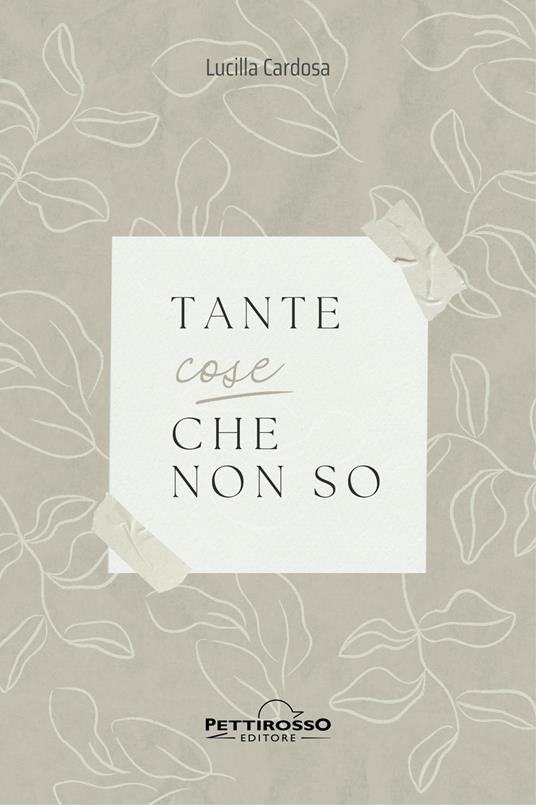 Tante cose che non so - Lucilla Cardosa - copertina