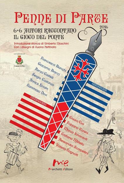 Penne di parte. 6 + 6 autori raccontano il gioco del ponte - copertina