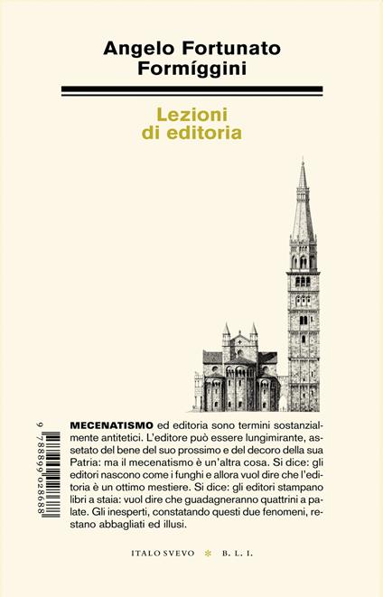 Lezioni di editoria - Angelo Fortunato Formiggini - copertina