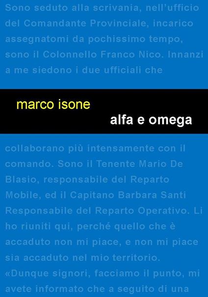 Alfa e Omega - Marco Isone - copertina