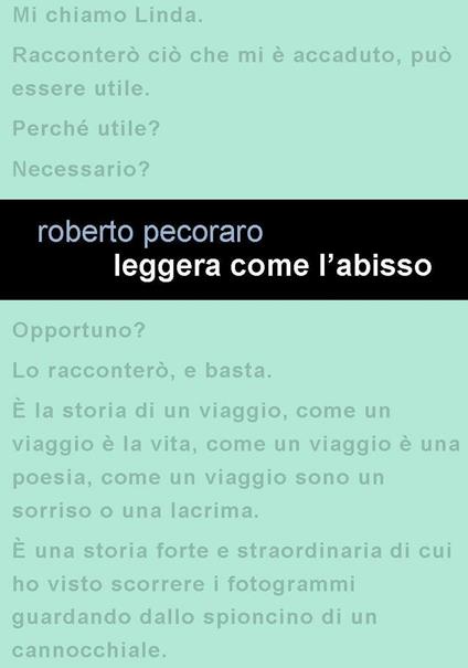 Leggera come l'abisso - Roberto Pecoraro - copertina