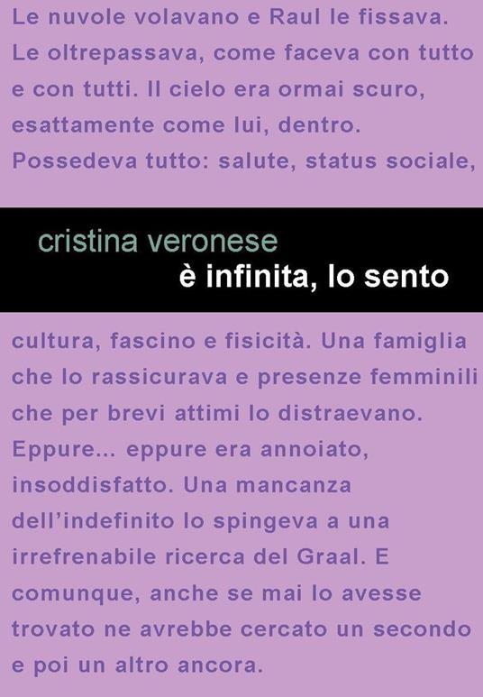 È infinita, lo sento - Cristina Veronese - copertina