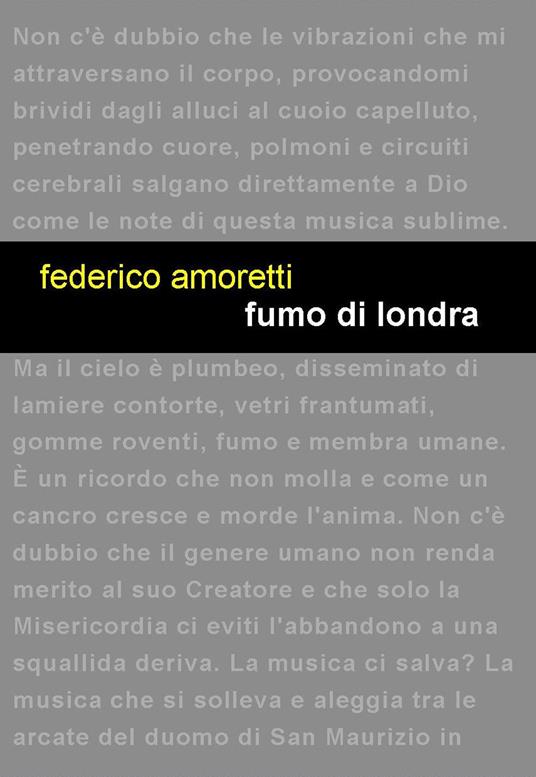 Fumo di Londra - Federico Amoretti - copertina