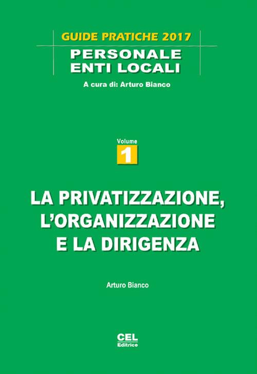 La privatizzazione, l'organizzazione e la dirigenza - Arturo Bianco - copertina