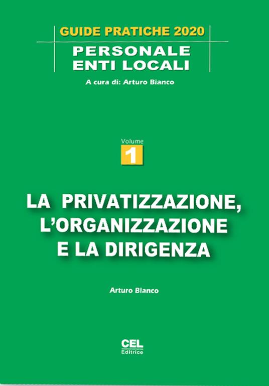 La privatizzazione, l'organizzazione e la dirigenza - Arturo Bianco - copertina