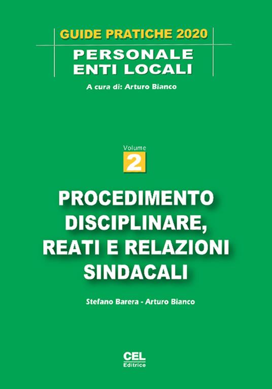 Procedimento disciplinare, reati e relazioni sindacali - Arturo Bianco,Stefano Barera - copertina