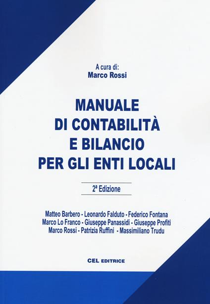 Manuale di contabilità e bilancio per enti locali - copertina