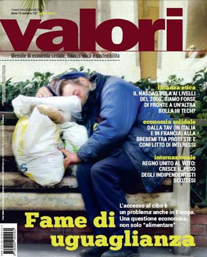 Valori. Vol. 127: Fame di uguaglianza - copertina