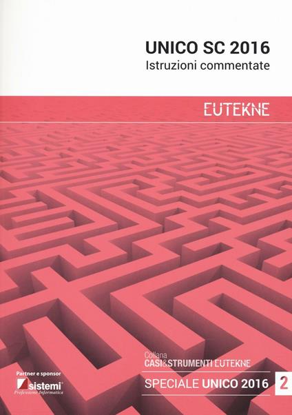 UNICO SC 2016. Istruzioni commentate - copertina