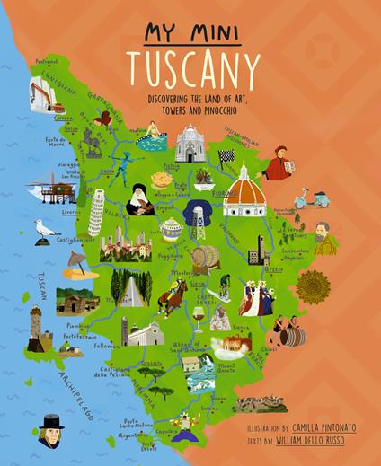My mini Tuscany. Discovering the land of art, towers and Pinocchio. Cover San Gimignano - Russo William Dello - copertina