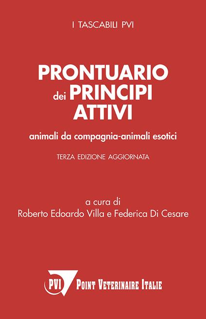 Prontuario dei principi attivi. Animali da compagnia - animali esotici - copertina