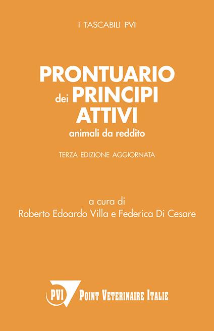 Prontuario dei principi attivi. Animali da reddito - copertina
