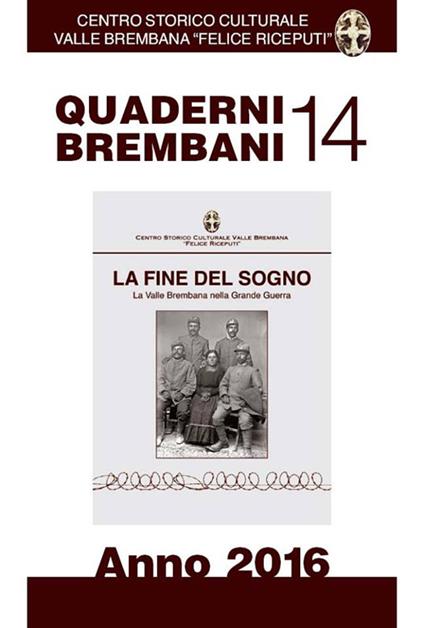 Quaderni brembani (2016). Vol. 14 - copertina