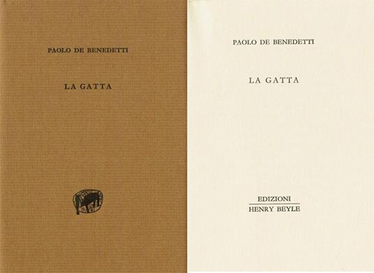 La gatta - De Benedetti - copertina