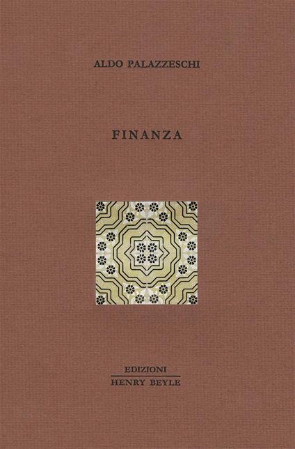 Finanza - Aldo Palazzeschi - copertina