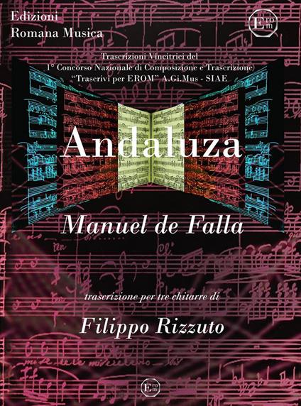 Andaluza. Trascrizione per 3 chitarre. Partitura e parti - Manuel De Falla - copertina