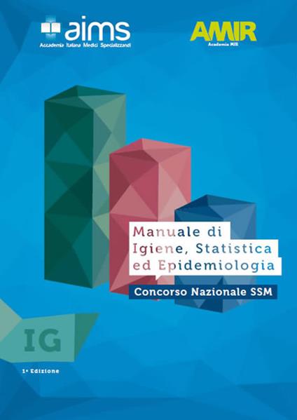 Manuale di igiene, statistica ed epidemiologia. Concorso Nazionale SSM - copertina