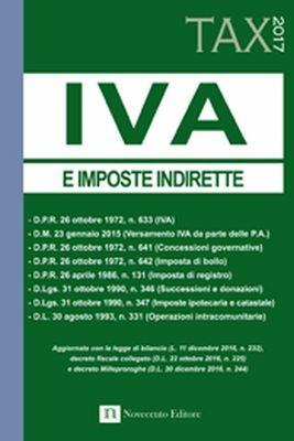 IVA e imposte indirette 2017 - copertina