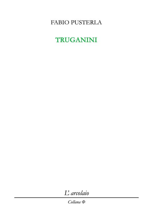 Truganini - Fabio Pusterla - copertina