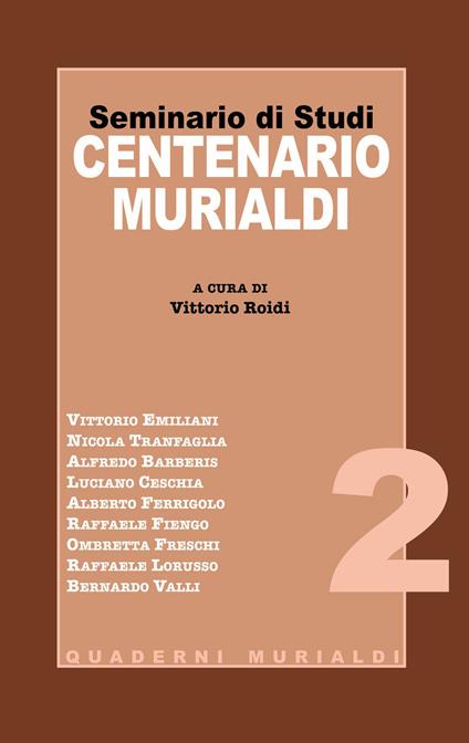 Seminario di studi centenario Murialdi - copertina