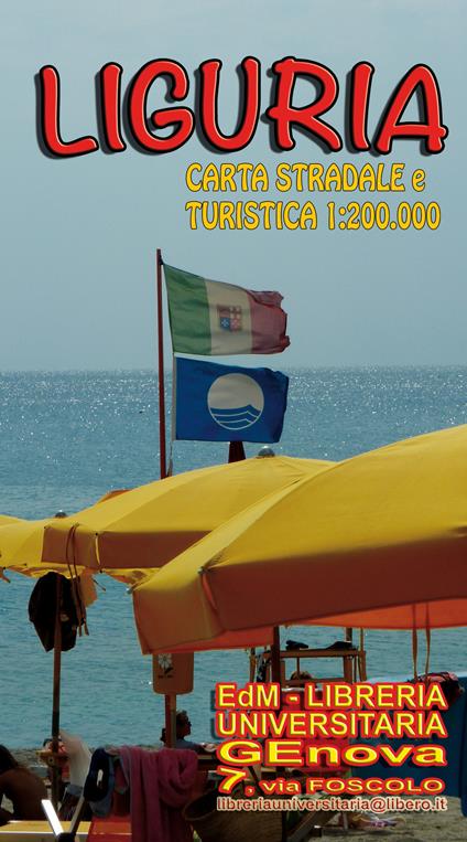 Liguria carta stradale 1:200.000 - Stefano Tarantino - copertina